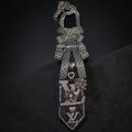 Black Luxe Designer-Inspired Bling Tie