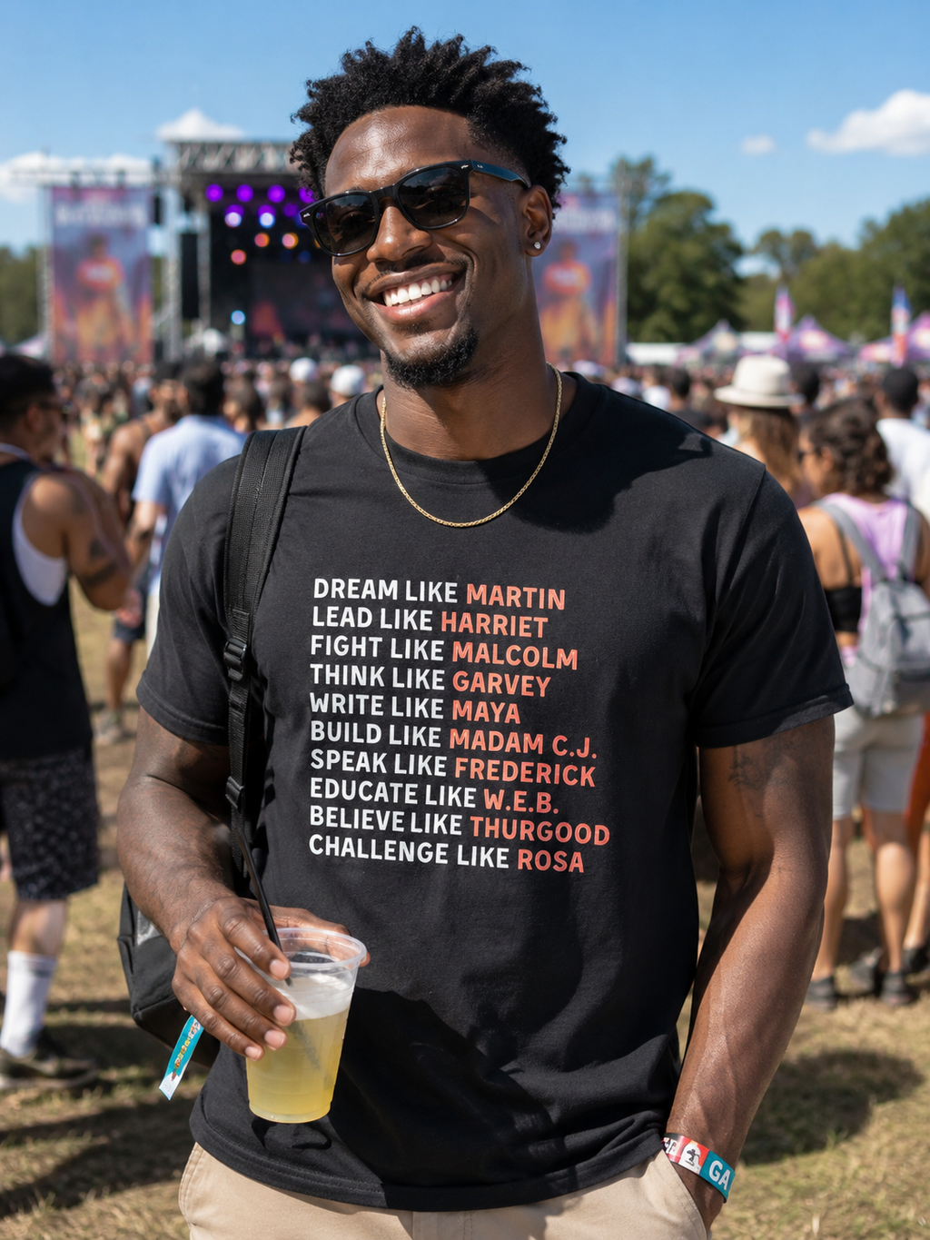 Black Crewneck Dream Like.... T-Shirt