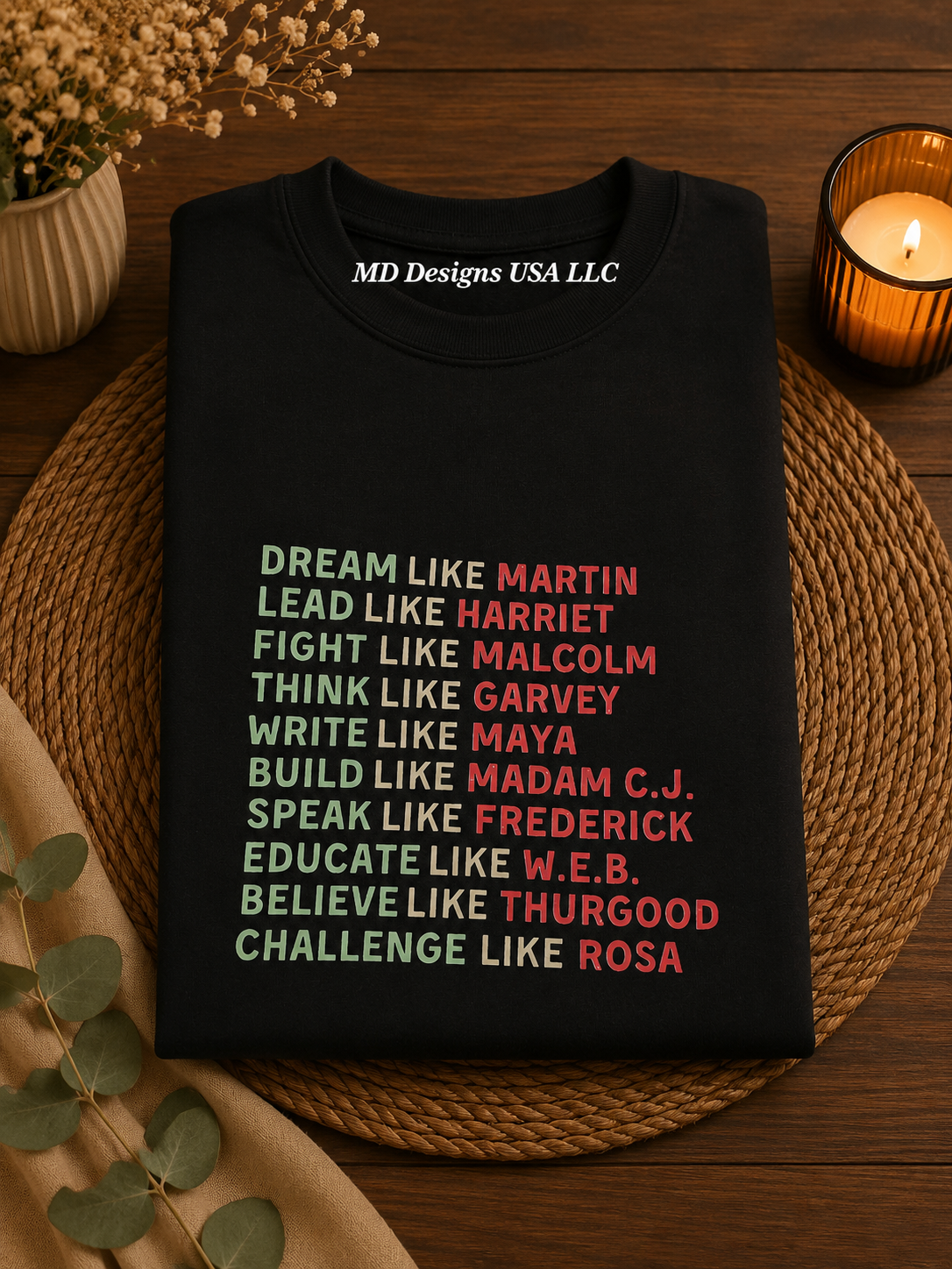 Black Crewneck Dream Like.... T-Shirt
