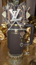 Chocolate Gold Heart El Vee Accessory Set