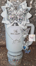 Iridescent Diamond Butterfly Accessory Set