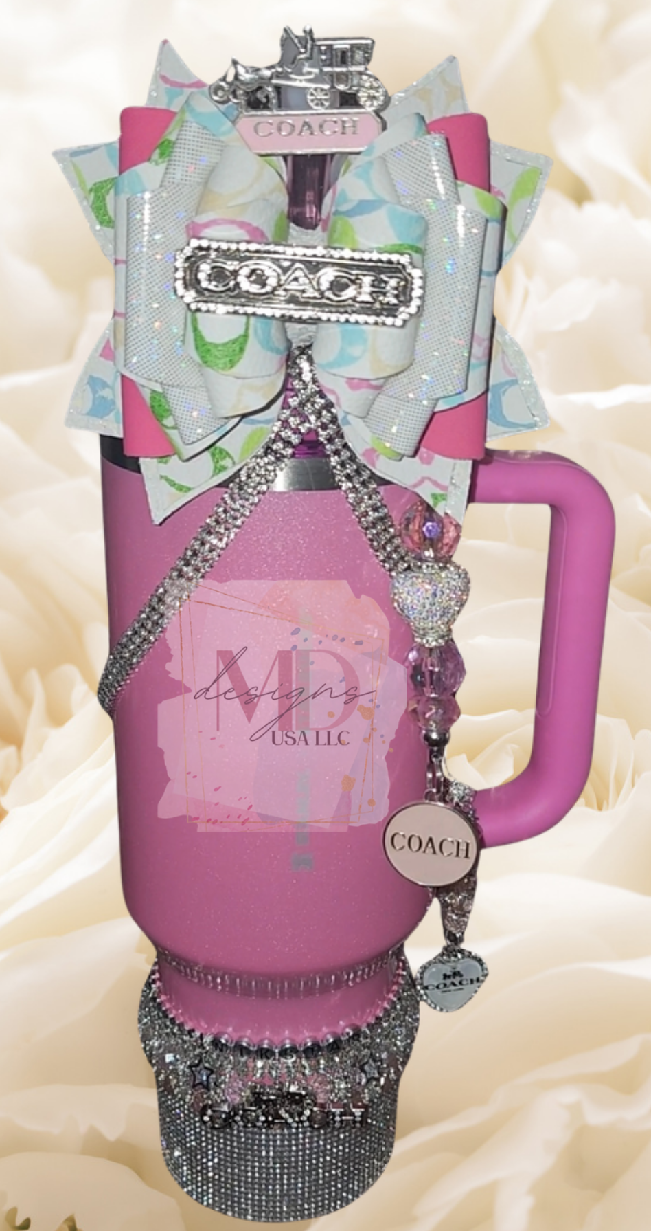 Pink and Silver Coach Carriage Accessory Set