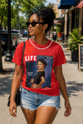 Red Pearl Crewneck LIFE Photo Dorothy Dandridge T-Shirt