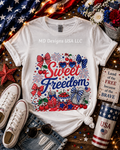 Sweet Freedom White Short Sleeve T-Shirt
