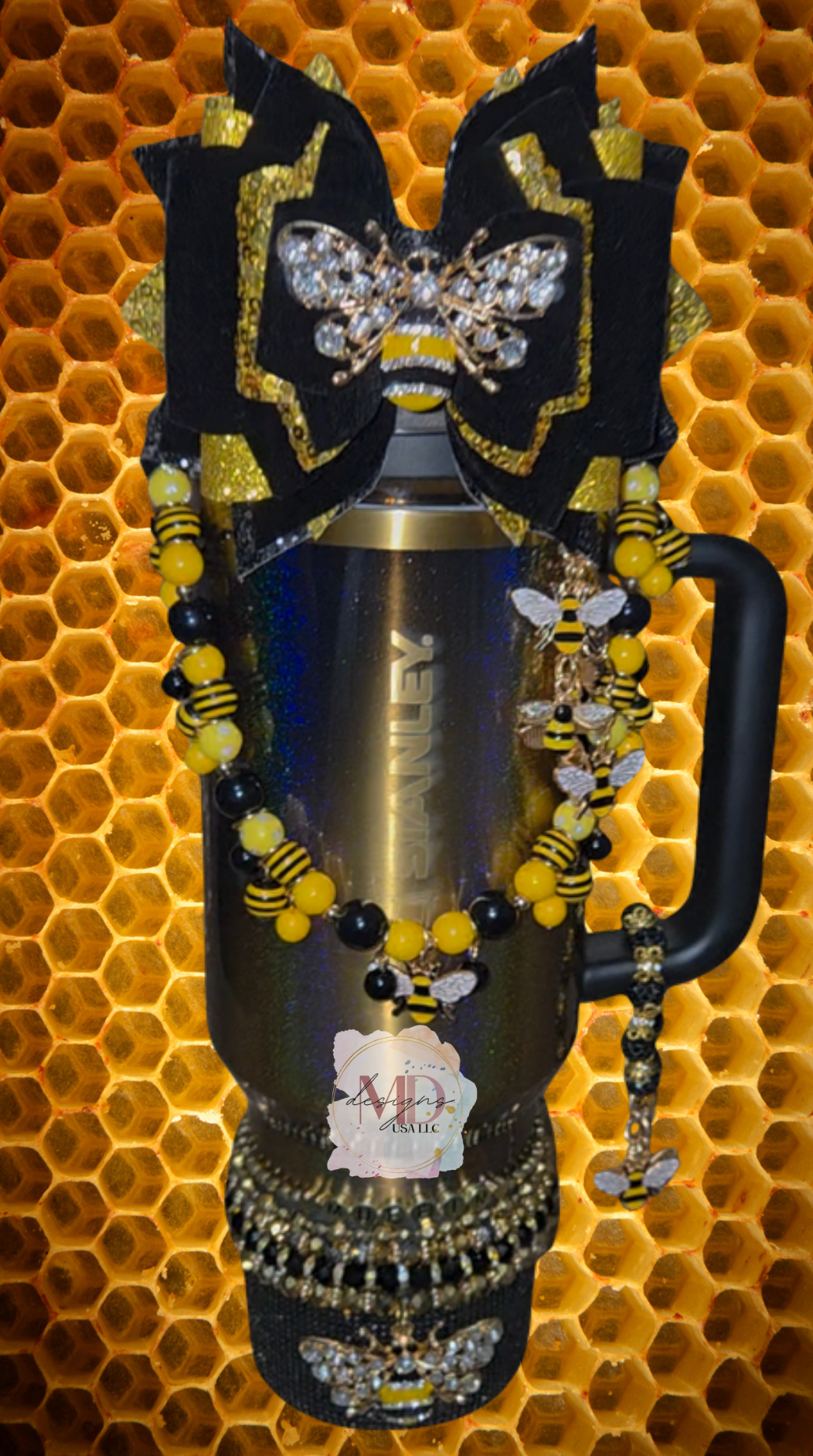Velvet Black Honeybee Accessory Set