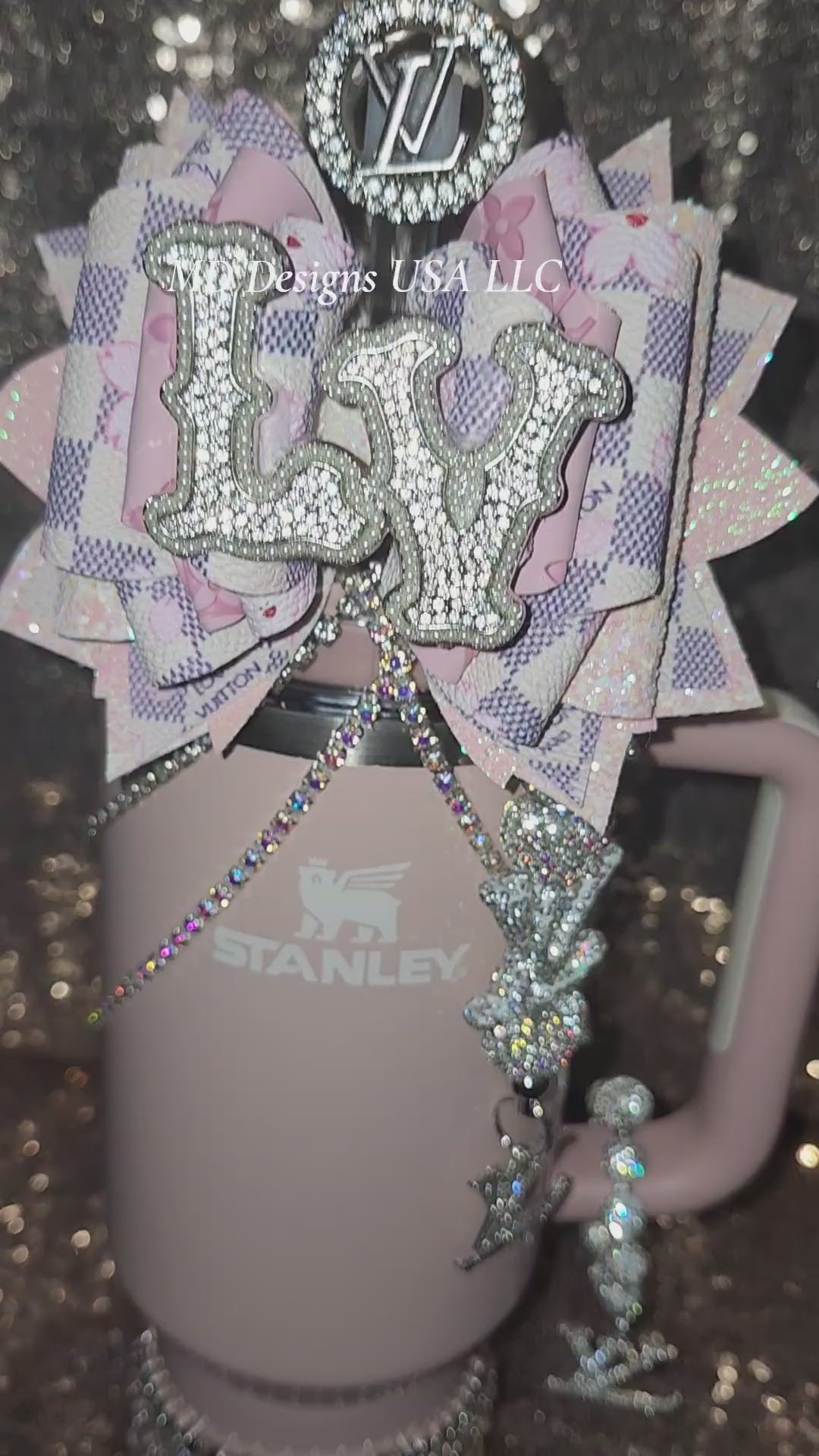 Pink Checkered Diamond El Vee Accessory Set