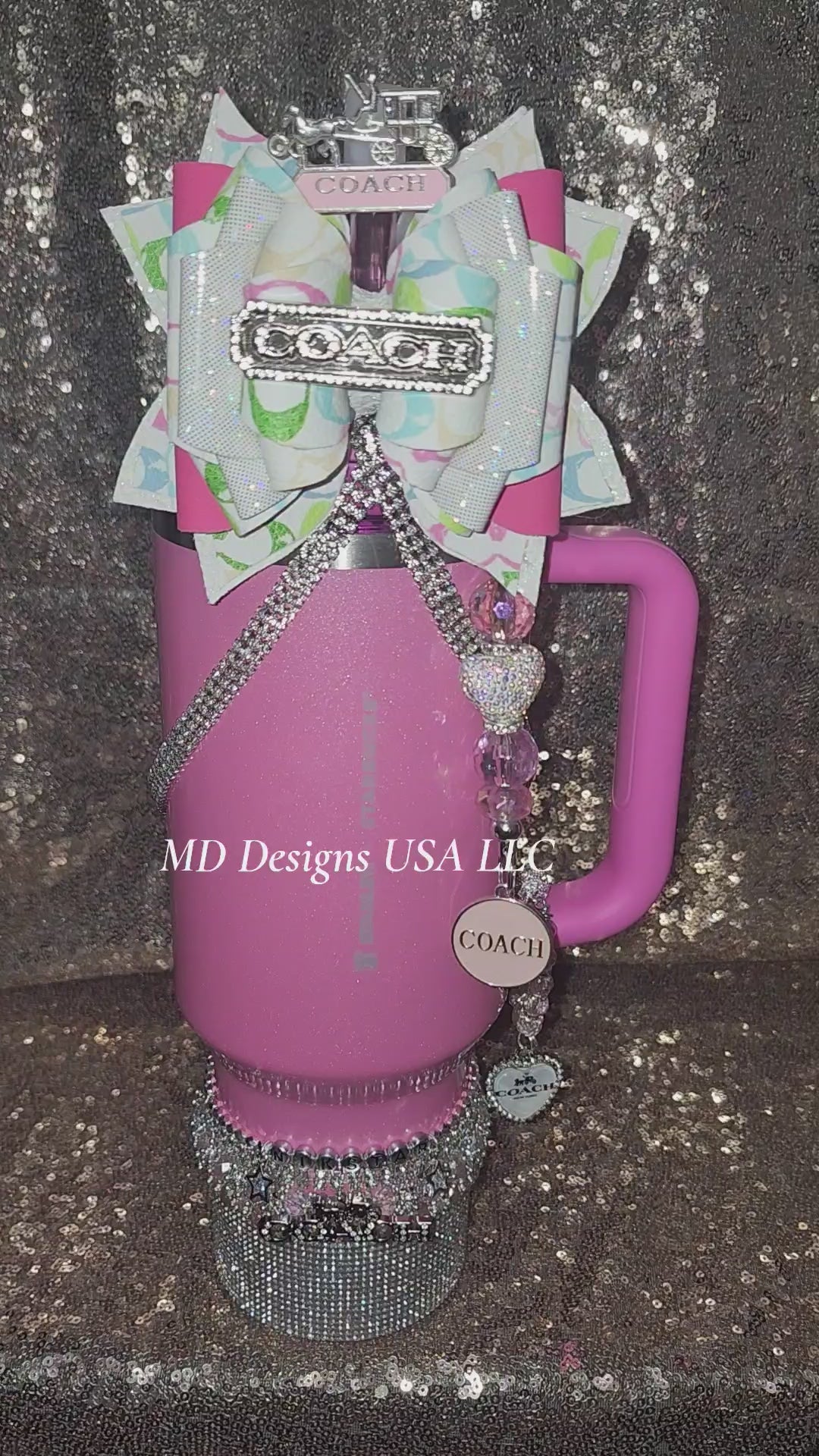 Pink and Silver Coach Carriage Accessory Set